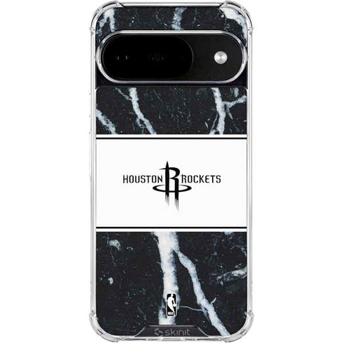 NBA Houston Rockets Marble Google Pixel 10 Clear Case
